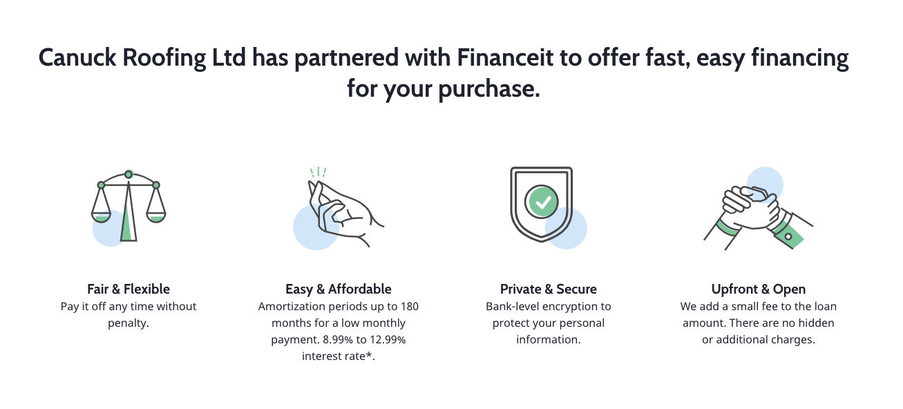 learn more about how roof financing with Financeit